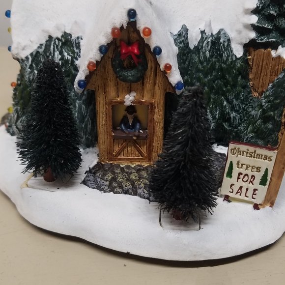 St Nicholas Christmas Shop Light Up Thomas Kinkades Village Christmas - Picture 4 of 13